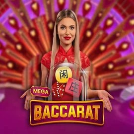 Mega Baccarat logo – Live Casino by Pragmatic Play at Wolf Casino